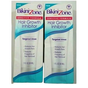 Bikini Zone Hair Growth Inhibitor Sensitive Formula 1 oz. ~Lot of 2~